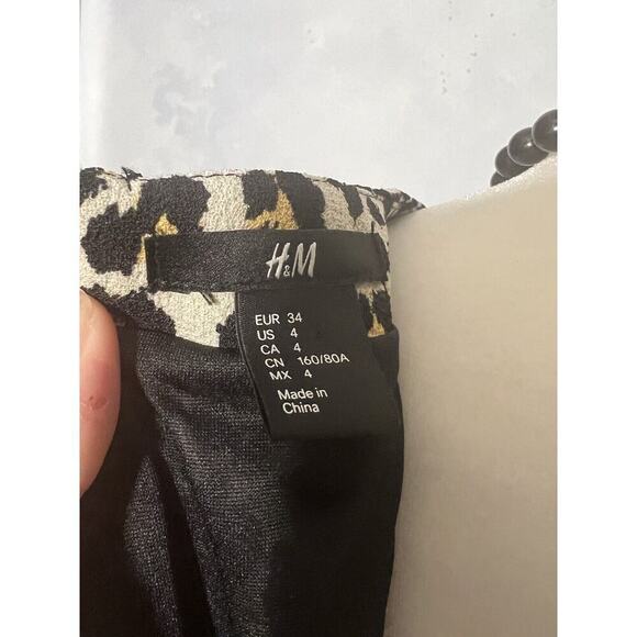 H&M Brown Leopard Print Pencil Dress lined - Picture 9 of 13